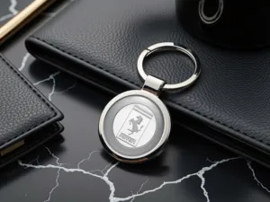 Ferrari Schlüsselanhänger Damen Minimal Edelstahl